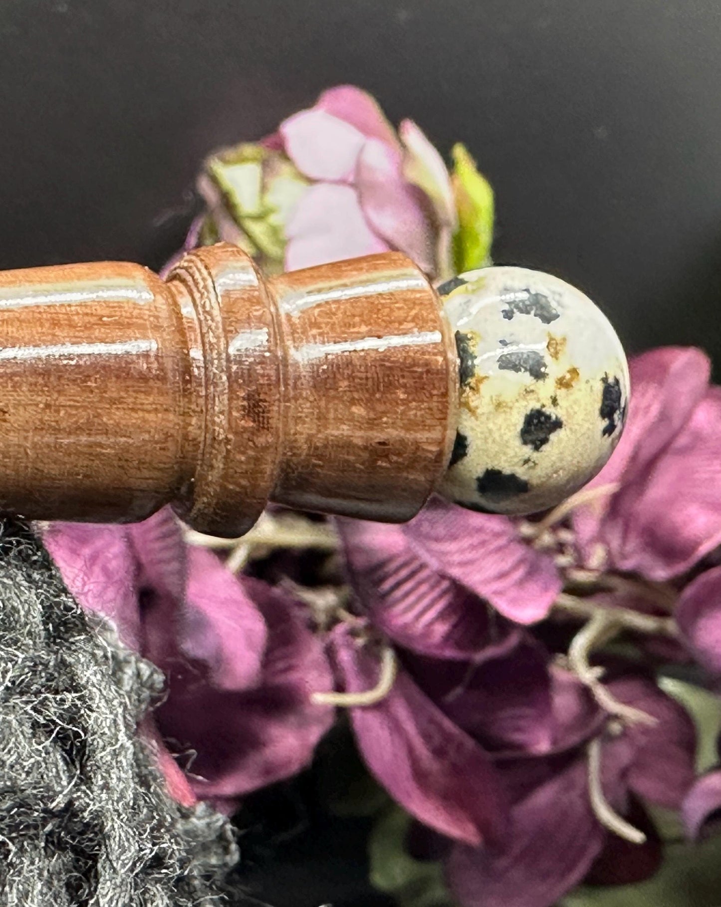 Crochet Hook, Handcrafted Ebony Wood, Ergonomic Design, 6 Inch Length